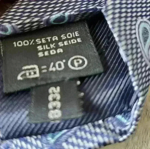 ERMENEGILDO ZEGNA 100%  silk paisley tie. Made in Italy - Picture 5 of 8